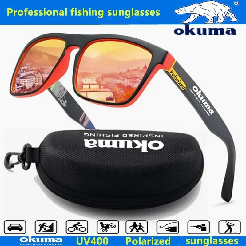 Okuma Polarized Sunglasses UV400 — Men & Women Outdoor Sunglasses for Hunting, Fishing, Driving & Biking, Optional Box