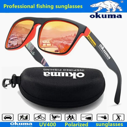 Okuma Polarized Sunglasses UV400 — Men & Women Outdoor Sunglasses for Hunting, Fishing, Driving & Biking, Optional Box