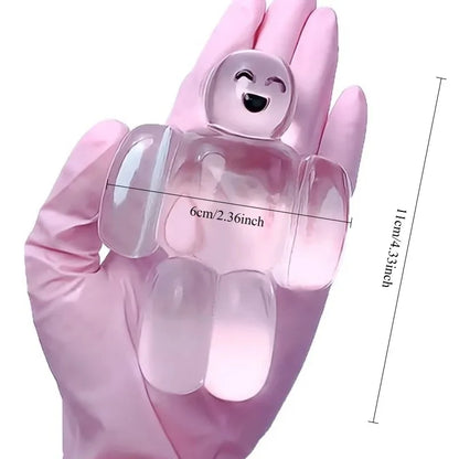 Squishy Transparent Jelly Robot Toy – Super Soft Slow Rebound Kawaii Squeeze Toy for Stress Relief and Fun
