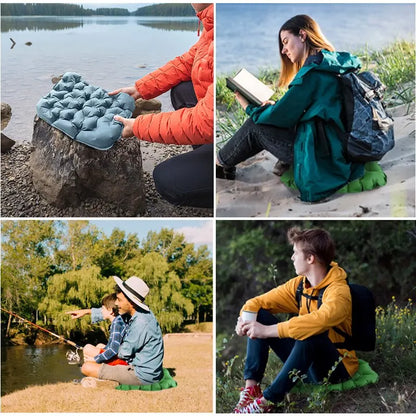 WESTTUNE Inflatable Mattress: Ultralight Seat Cushion for Outdoor Sitting - Camping Sitting Pad Air Mat for Hiking, Backpacking