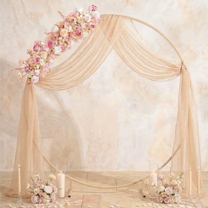 Pink Rose Wedding Flower Runner - Silk Floral Backdrop Decor for Tables, Events & Parties
