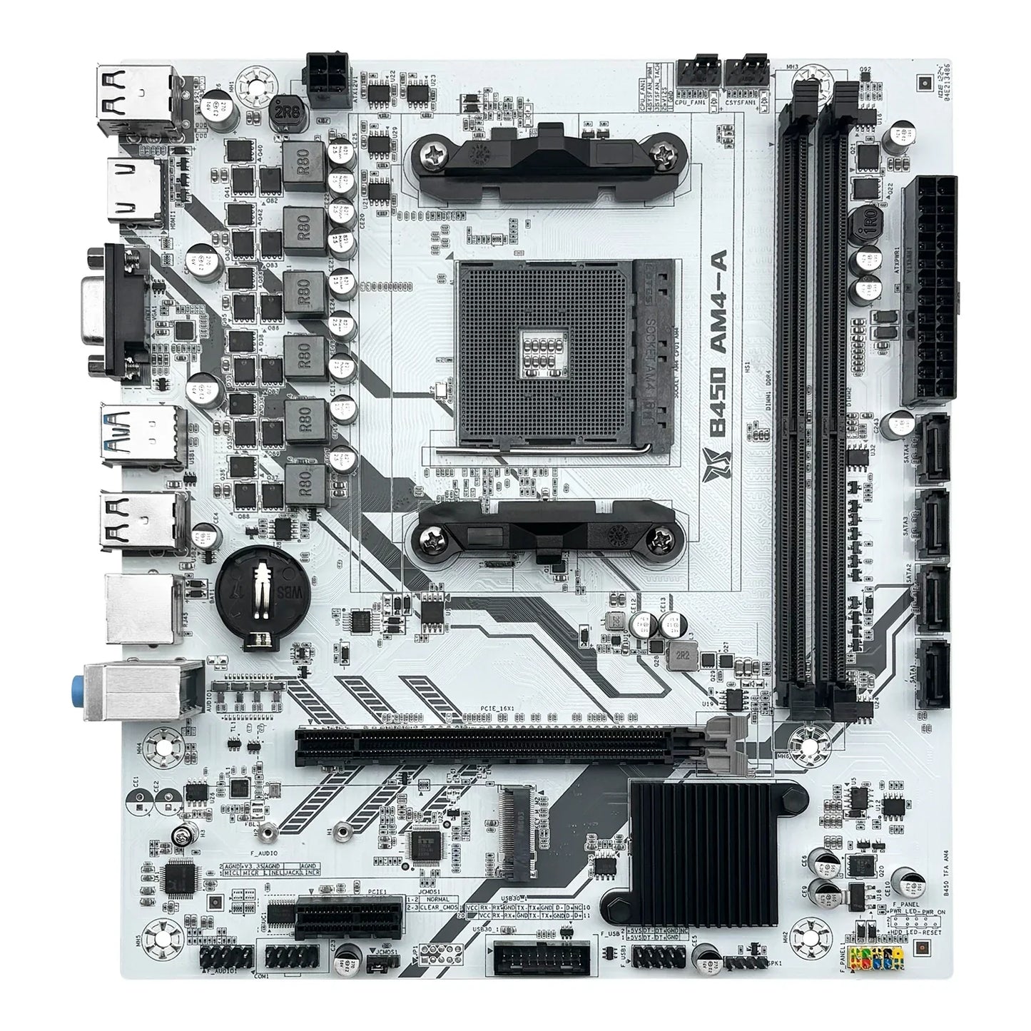 MACHINIST B450 AM4 Motherboard – Dual-Channel DDR4, M.2 NVMe, Ryzen 5500/5600/5600G Support