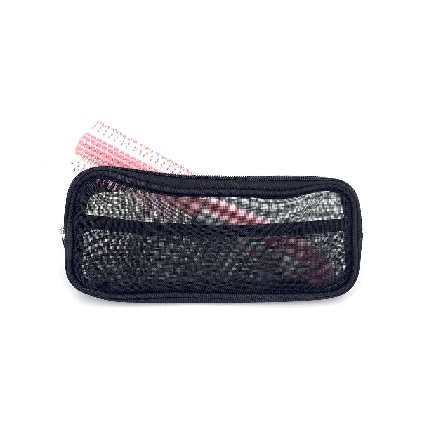 Makeup Brush Travel Case – Mesh Cosmetic Toiletry Bag Organizer for Men & Women, Beauty Tools Dopp Kit Pouch for Wash Storage