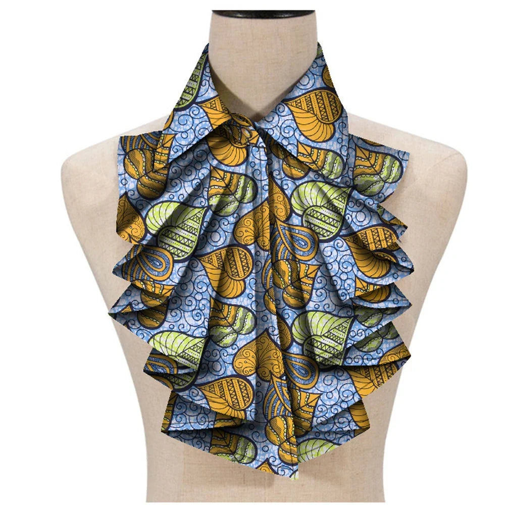 African Print Ankara Triangle Tie for Women - Stylish Wax Fabric Cravat WYA027