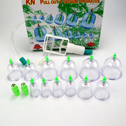 12/6 Pcs Jar Vacuum Cupping Set – Meridian Therapy & Acupuncture Suction Cups for Anti-Cellulite Body Massage
