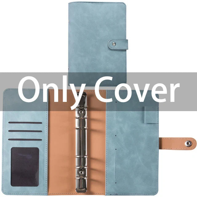 A6 PU Leather Budget Binder Set – Cash Envelopes System, Pockets, Money Organizer, Bill Saving Accessories