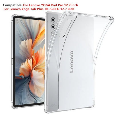 Lenovo YOGA Pad Pro 12.7" 2025 Tablet Case – Thickened Soft Airbag TPU Transparent Protective Cover (TB-520FU)