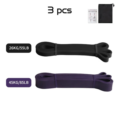 Enhance Your Workout: Pilates Latex Resistance Band - Elastic Exercise Band for Sport Strength and Pull-Up Assistance - Heavy-Duty Fitness Equipment
