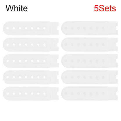 5 Sets Snapback Strap Replacement - 7 Hole Colorful Hat Repair Buckle Clips for Baseball Cap Accessories