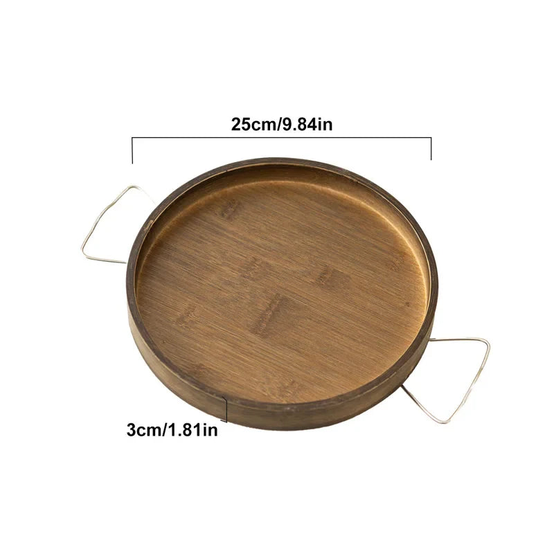 Wooden Sofa Armrest Clip-On Table – Foldable Storage Tray for Couch, TV, Snacks, Tea & Coffee
