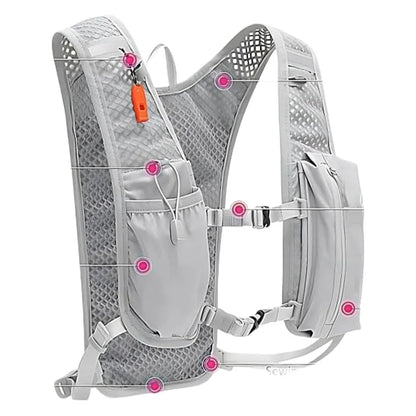 Lightweight Running Hydration Vest Backpack – Marathon Hiking Cycling Chest Pack with Phone Pocket