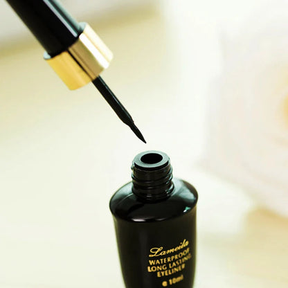 Long-Lasting Hard-Tip Gel Ultra-Fine Waterproof Black Liquid Eyeliner Pen