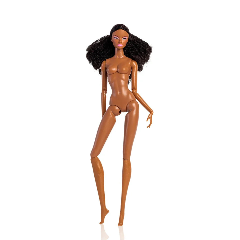 1/6 Supermodel Fashion Doll 32cm – Movable 12-Joint Short Hair Nude Doll Toy Gift