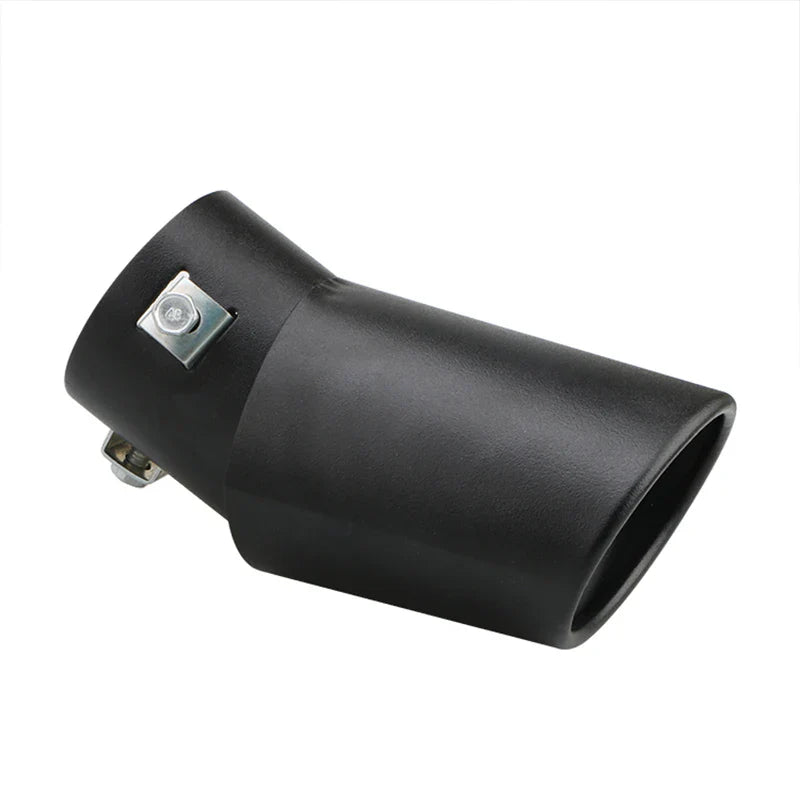 2.5" Stainless Steel Car Exhaust Muffler Tip – Chrome Rear Tail Pipe for Most Vehicles