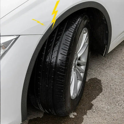 Carbon Fiber Pattern Car Wheel Fenders | Tire Arches Decorative Lips for General Vehicles