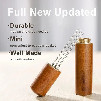 Stainless Steel Needle Distributor Coffee Tamper – Espresso Mixer, Leveler & WDT Tool for Barista Accessories