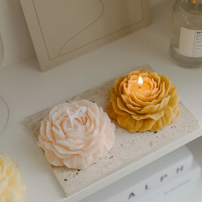 Peony Flower Scented Candle - Perfect Gift Decoration for Mother's Day & Birthdays
