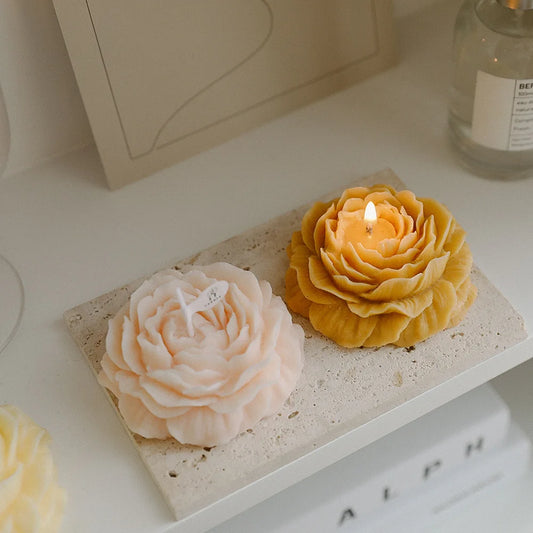 Peony Flower Scented Candle - Perfect Gift Decoration for Mother's Day & Birthdays