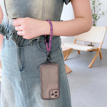 Colorful Woven Mobile Phone Lanyard: New Security Wristband for Headphones, Keys, and Wallet - Stylish and Convenient Wristband Accessory
