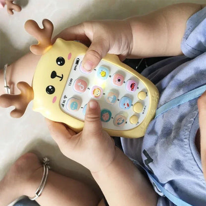 Baby Bilingual Telephone Teether Toy - Musical Voice Learning Phone for Infants