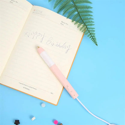 USB Hot Foil Pen with 0.8/1.5/2.5mm Tips – Slim Heat-Resistant Grip for DIY Calligraphy on Paper & Leather
