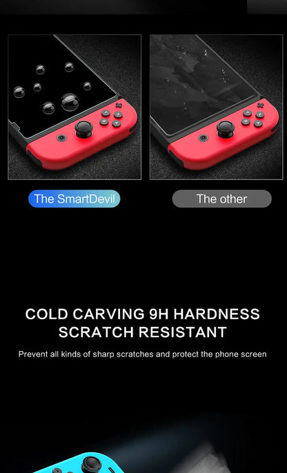 SmartDevil HD Tempered Glass Screen Protector – Full Cover for Nintendo Switch, Switch Lite & OLED