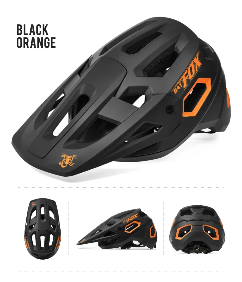 BATFOX MTB Cycling Helmet — Integrally-Molded Mountain Bike Helmet for Speed & Safety