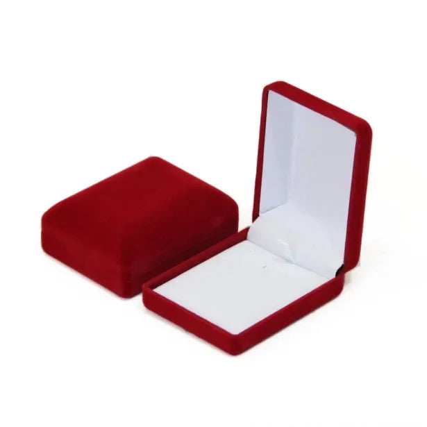 Velvet Necklace & Pendant Box — Jewelry Organizer and Gift Storage Container for Trinkets