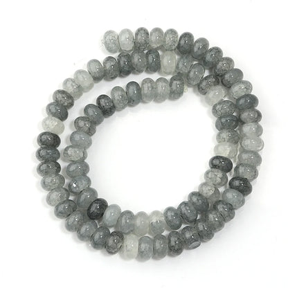 5x8mm Natural Abacus Rondelle Beads - Glass Wheel Loose Charms for DIY Bracelets & Jewelry Making Supplies