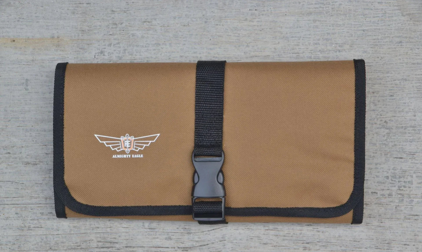 Oxford Cloth Portable Tool Roll – Foldable Wrench & Hammer Storage Pouch for Camping & Toolkit