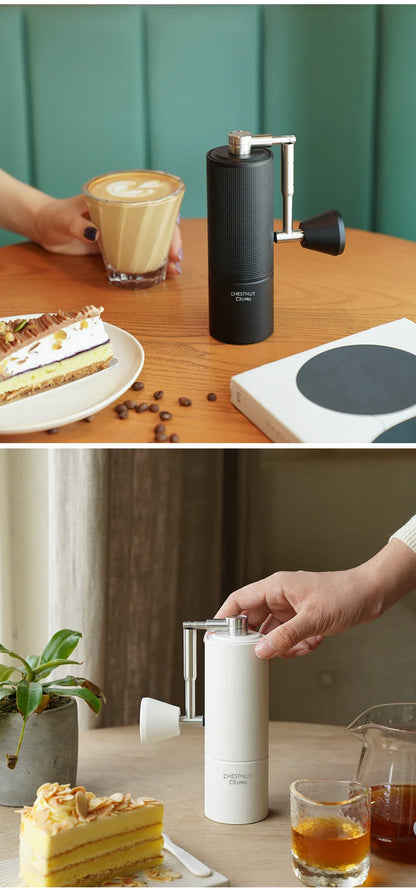 TIMEMORE Chestnut C3S PRO Manual Coffee Grinder — 25g Hand Grinder with Adjustable Steel Burr & Cleaning Brush