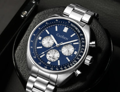 CADISEN 2024 Men’s Quartz Business Watch — VD53 Luxury Chronograph Timepiece for Men