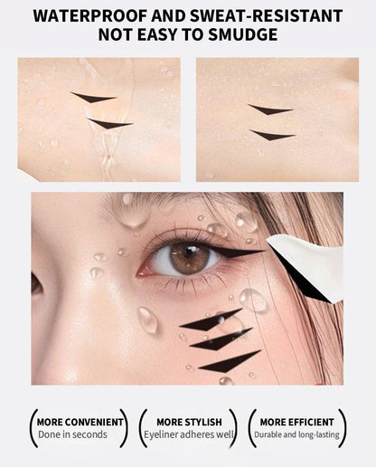 Waterproof Lower Eyelash Stamp Set - Easy-to-Use Quick Dry 2-in-1 Eye Liner with 0.01mm Tip & Ink for Lower Lashes