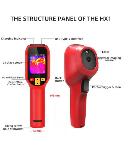 New Style Thermal Imaging Camera – 240x240 Infrared Temperature Meter for PCB Repair & Industrial Pipeline Detection