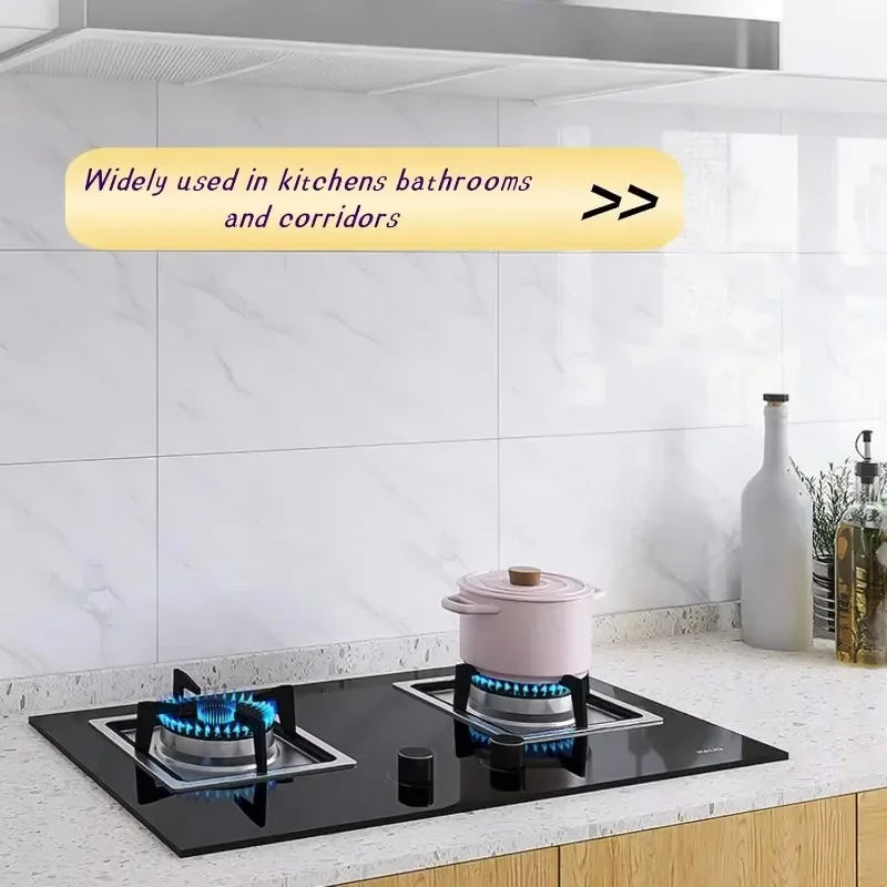 Self-Adhesive Wallpaper Tile Stickers - Waterproof 30x30cm Kitchen & Bathroom Home Decor