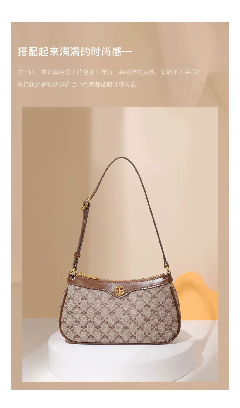 Designer Luxury Women’s Underarm Tote Bag – Fashionable Single-Shoulder Crossbody Bag for Commuting