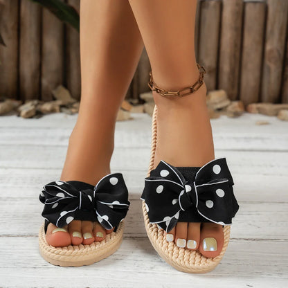 Women’s Bow Knot EVA Sandals - Non-Slip Casual Indoor & Outdoor Beach Slides