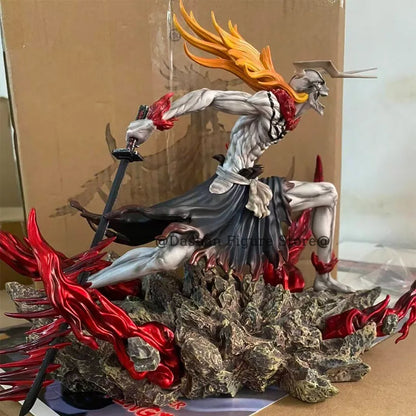 23cm Bleach Hollow Ichigo Action Figure — Saigo No Getsuga Tenshou Hollowfied Kurosaki Ichigo Collectible Statue Toy