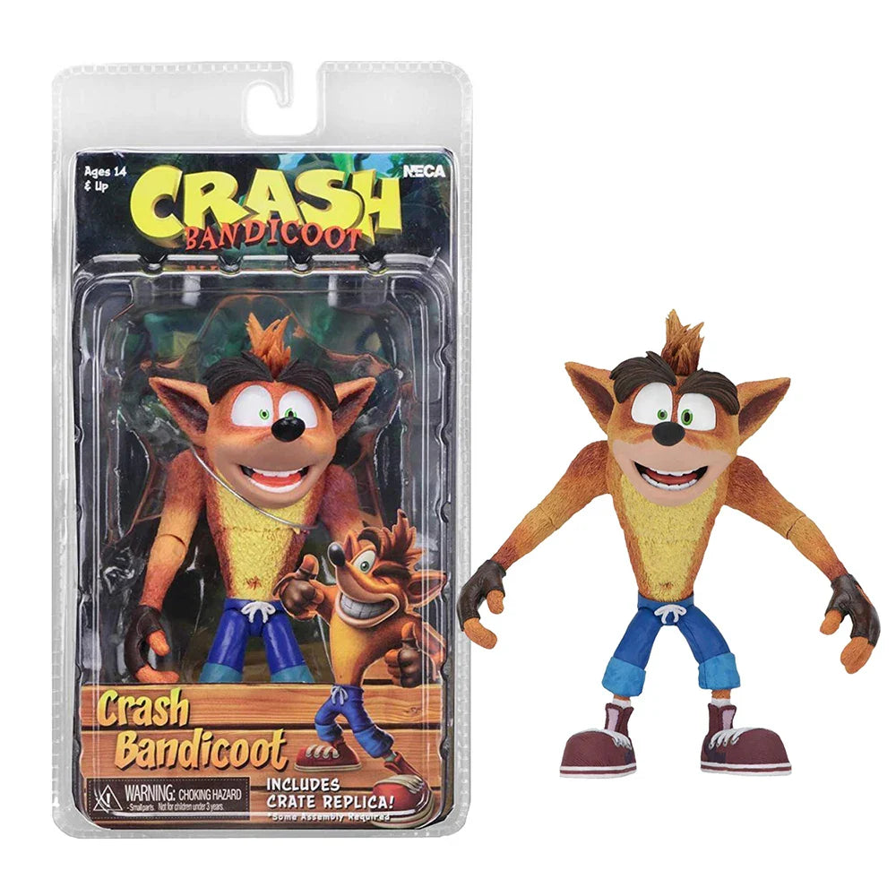 Crash Bandicoot Action Figure Toy – N. Sane Trilogy Game Character Collectible Gift