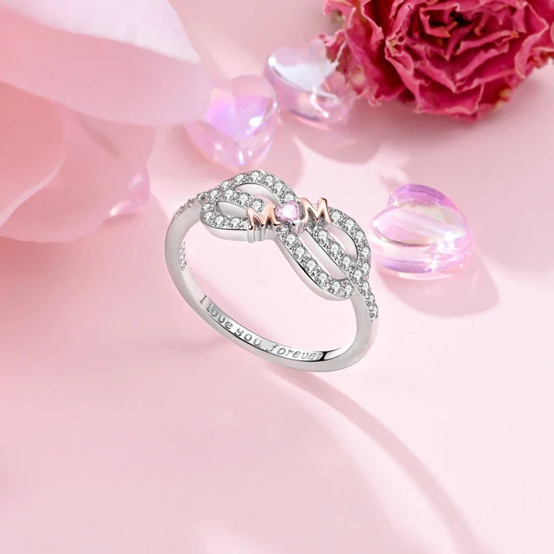 925 Sterling Silver Rings - Bow, Heart, Sun, Moon & Star Zircon Jewelry for Women, Birthday & Anniversary Gift