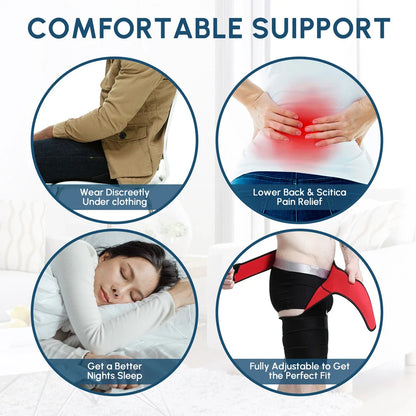 Tcare Sciatica Nerve Pain Relief Brace – Thigh Compression Wrap for Hip Joints, Arthritis & Groin Support