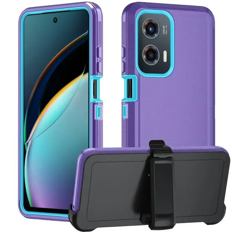 Ott Defender Series Case for Moto G – Anti-Drop Cover with Box & Clip for Stylus, Power, Play 4/5G (2023-2025), G04/24/13/23, E13/20/30/40