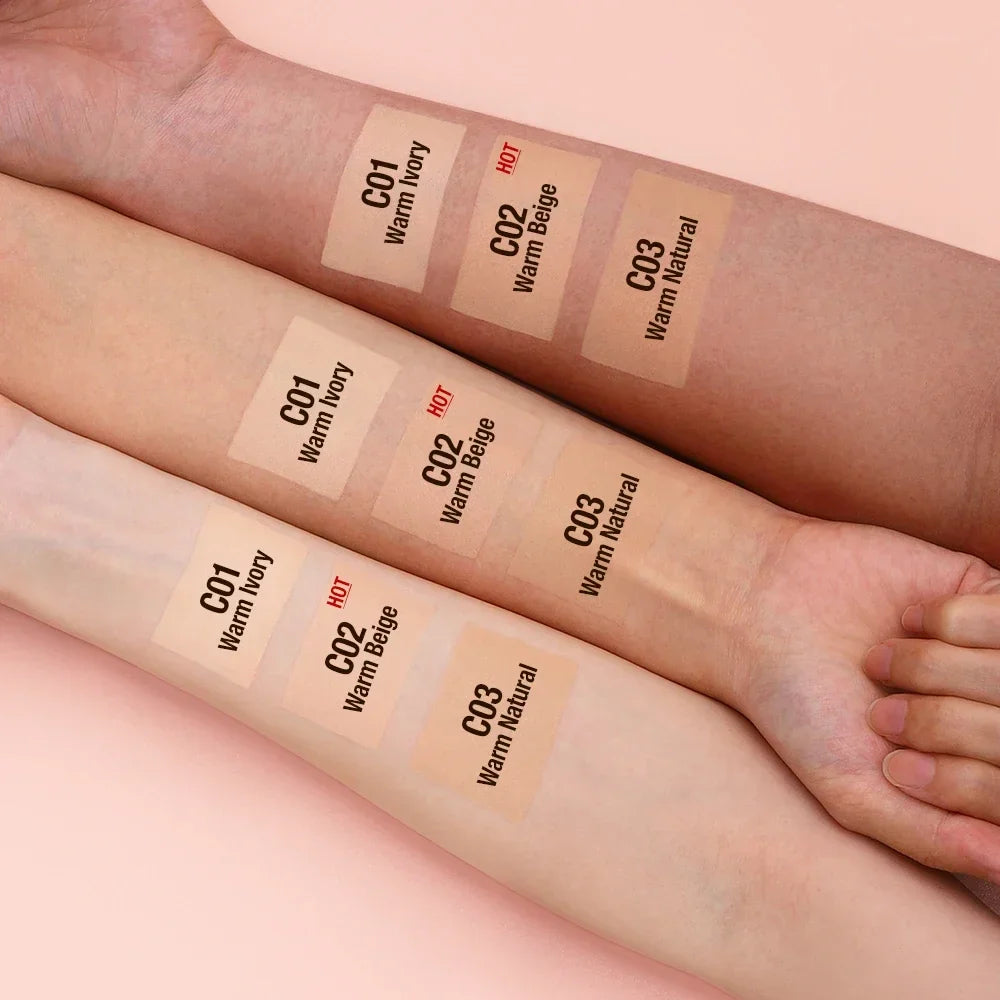 O.TWO.O Liquid Foundation Cream – 30ml High Coverage Makeup Base, SPF30 Waterproof Concealer Foundation for Face