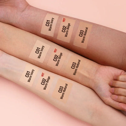 O.TWO.O Liquid Foundation Cream – 30ml High Coverage Waterproof Makeup Base with SPF30 Concealer