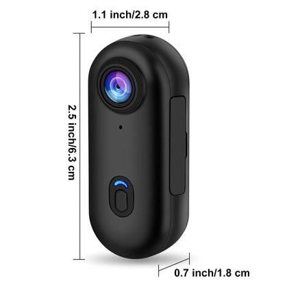 Pocket 4K Mini Magnetic Camera – Wearable Waterproof WiFi Cam for Cycling, Vlogging & Home Use