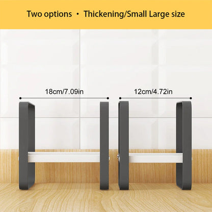 Kitchen Storage Rack - Metal Shelf Organizer for Pot Lids, Cooking Plates, Soup Spoons, and Dish Racks - Essential Kitchen Accessories