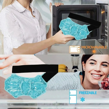 Ankle & Sports Foot Ice Pack — Hot & Cold Gel Pack with Adjustable Stand, Reusable, Microwaveable & Freezable