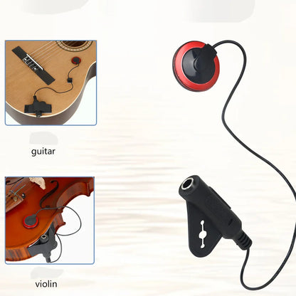 Universal Instrument Pickup Piezo Microphone for Guitar & Violin – Acoustic Pickup for Musical Instruments