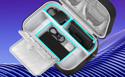 Steam Deck Carrying Case - Large Capacity Portable Storage for Console & Accessories with Built-in Protection