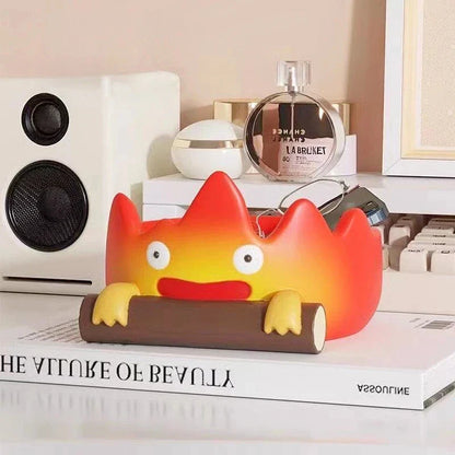 Casifa Resin Fireperson Tray – Creative Anime Key Holder & Decor for Indoor/Outdoor, Christmas & Halloween Gift